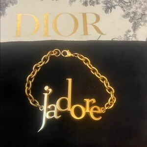 Dior Gold 'J'adore' Chain Bracelet